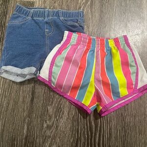 Nike shorts and cat & jack shorts, it’s a 2t in girls